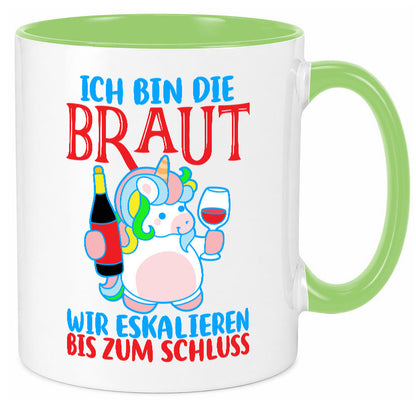 Junggesellinnenabschied | JGA Braut Einhorn Eskalation v2 lustig Humor