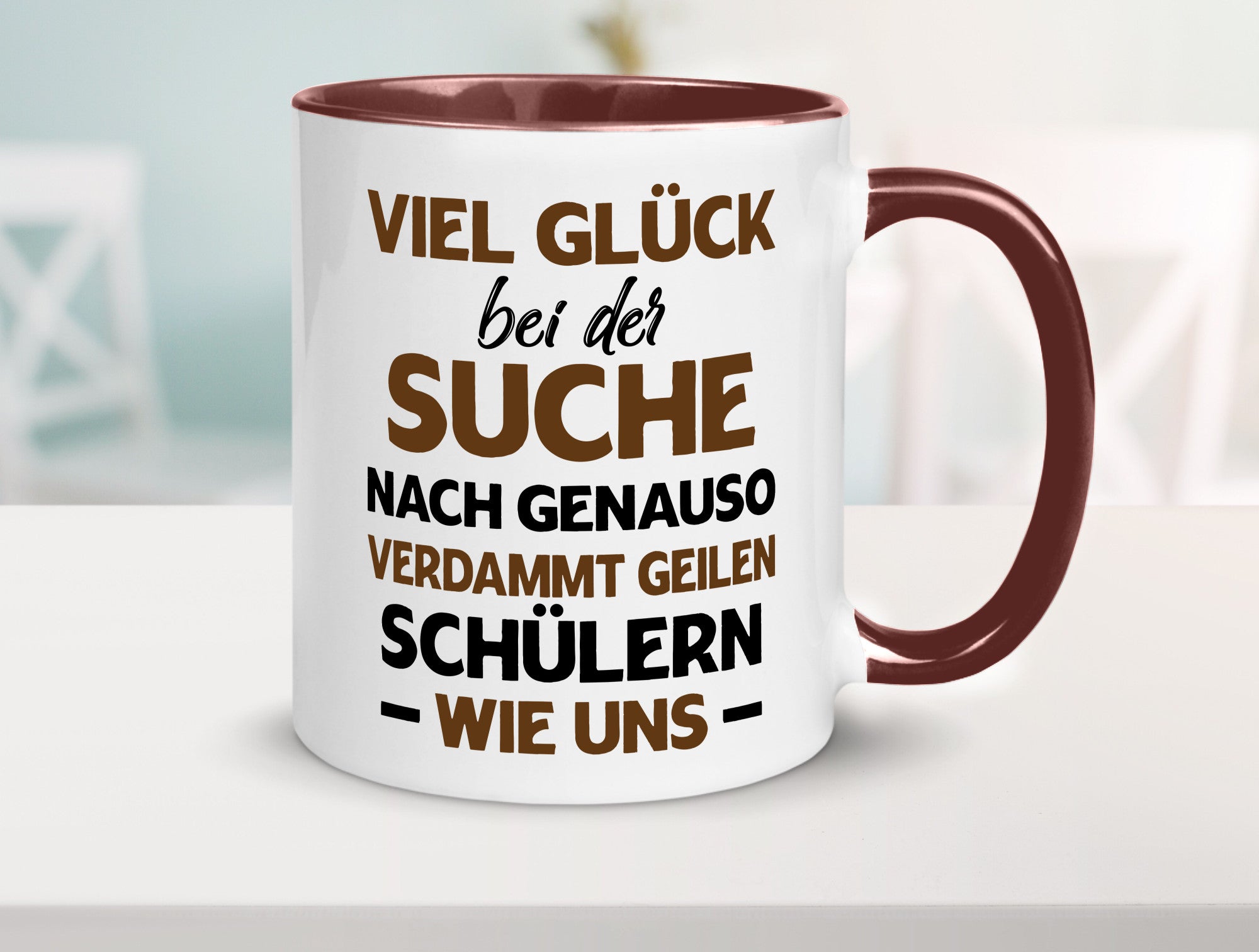 Viel glück | Geile schüler Schule Beste Lehrerin lustig Humor Geschenkidee