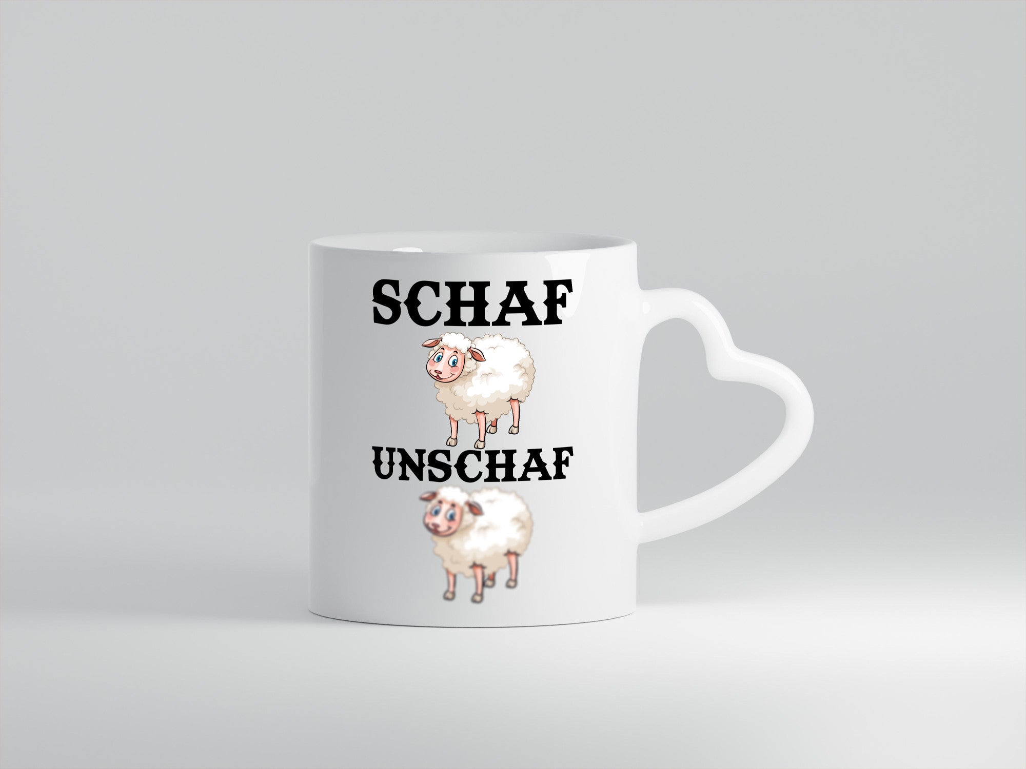 Schaf Unschaf Geschenk Humor Geschenkidee lustiger Spruch Tasse
