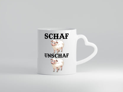 Schaf Unschaf Geschenk Humor Geschenkidee lustiger Spruch Tasse