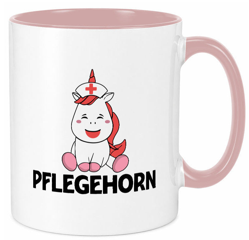 Pflegehorn | Krankenpflegerin Einhorn lustiger Spruch Geschenk Humor Tasse