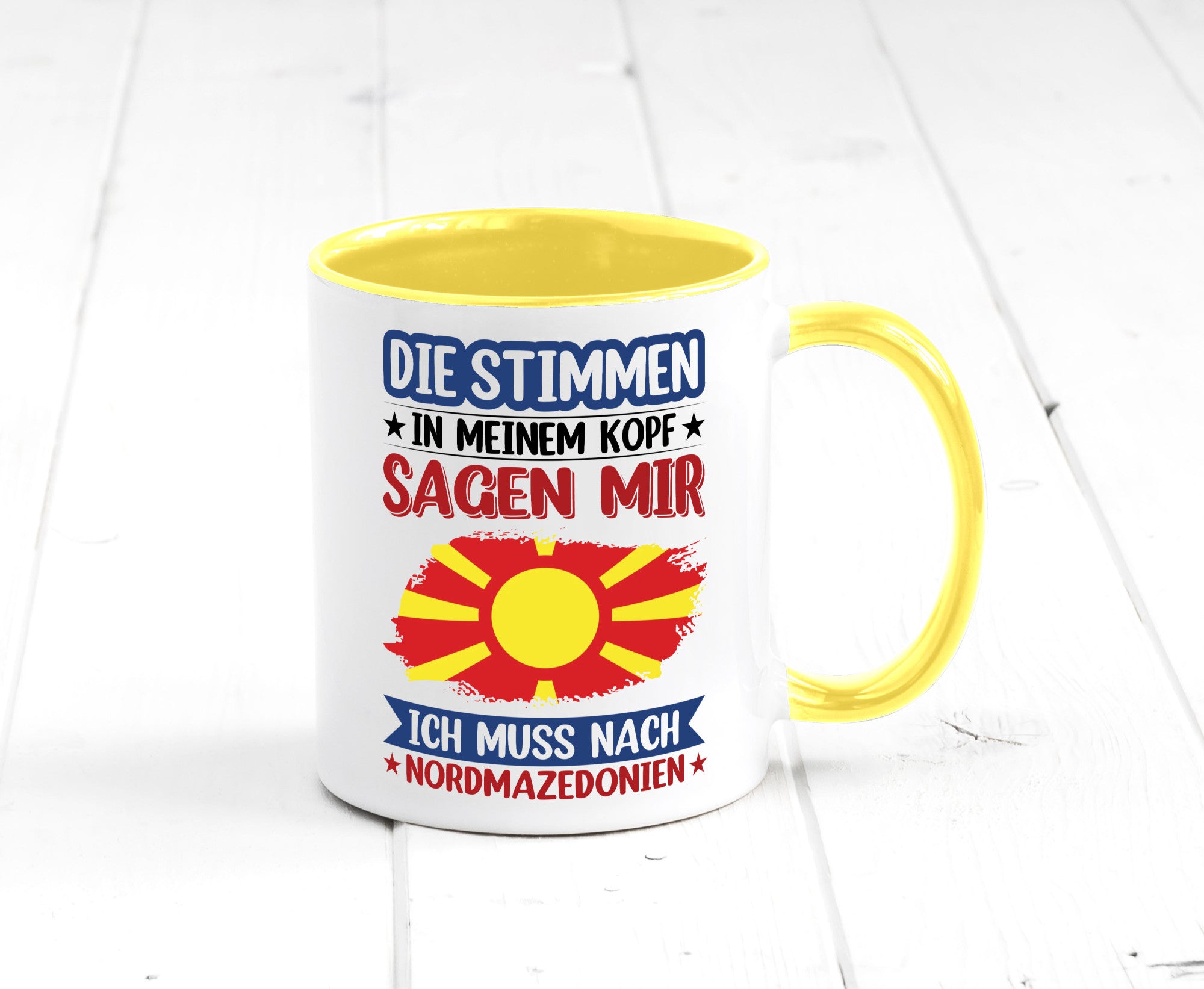 Nordmazedonien | Urlaub Stimmen in meinem Kopf Geschenk Humor Geschenkidee