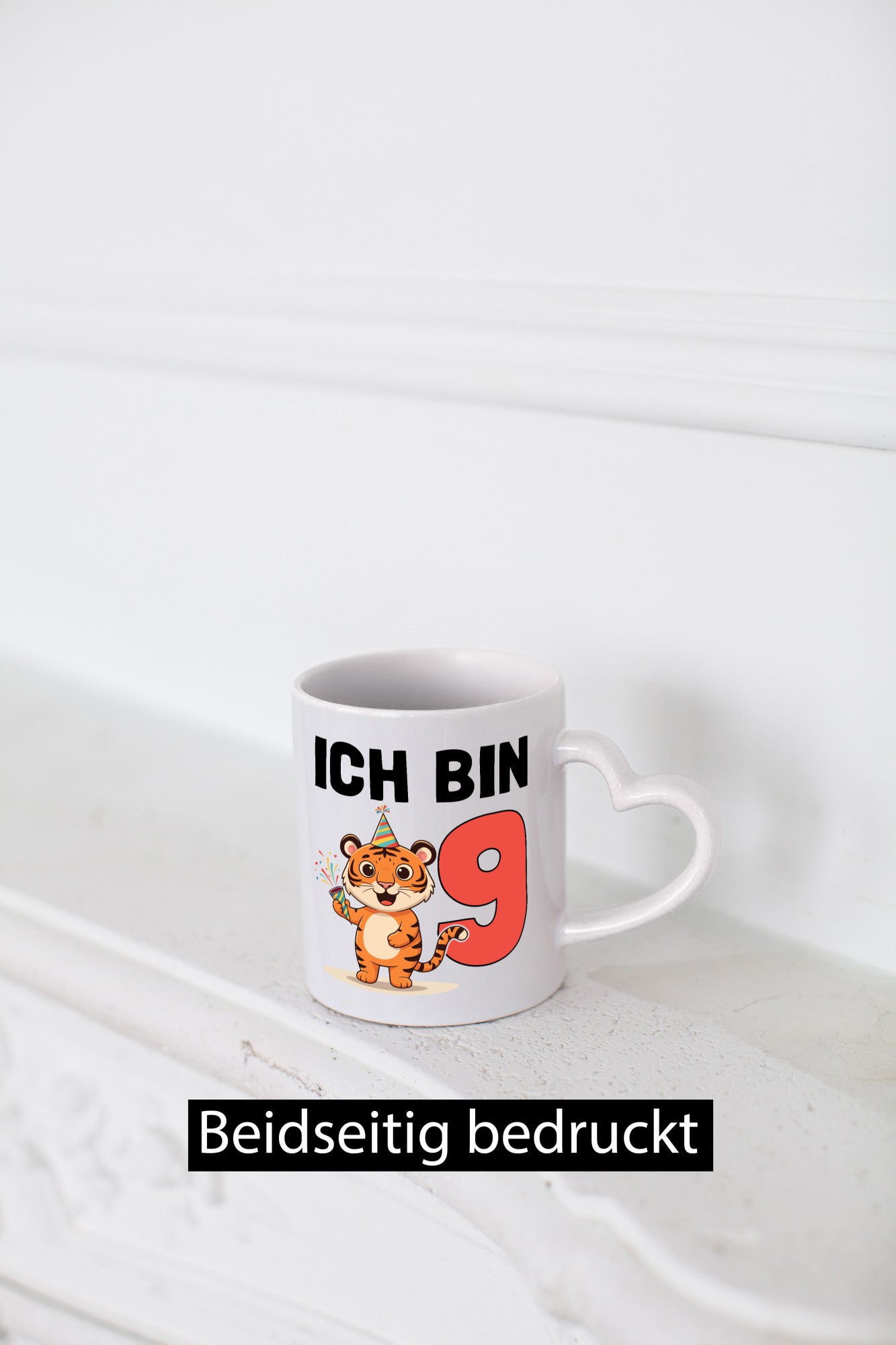 9. Geburtstag | 9 Jahre Tiger lustig Geschenkidee Geschenk Tasse