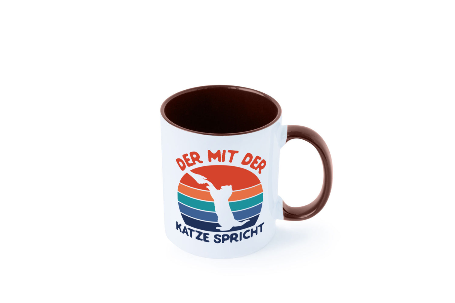 Der mit Katze Spricht | Katzenliebhaber Humor Tierliebhaber Geschenkidee Tasse