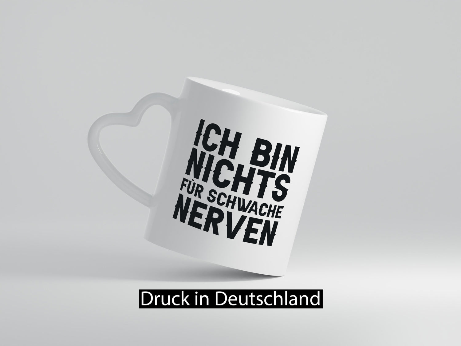 Ich bin nichts für schwache Nerven lustiger Spruch Geschenk Humor Geschenkidee