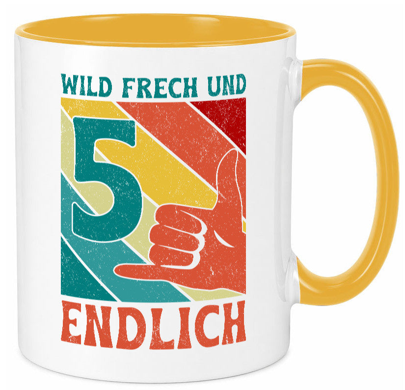 5. Geburtstag | 5 Jahre Wild und Frech Geschenk Geschenkidee lustiger Spruch