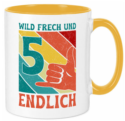 5. Geburtstag | 5 Jahre Wild und Frech Geschenk Geschenkidee lustiger Spruch