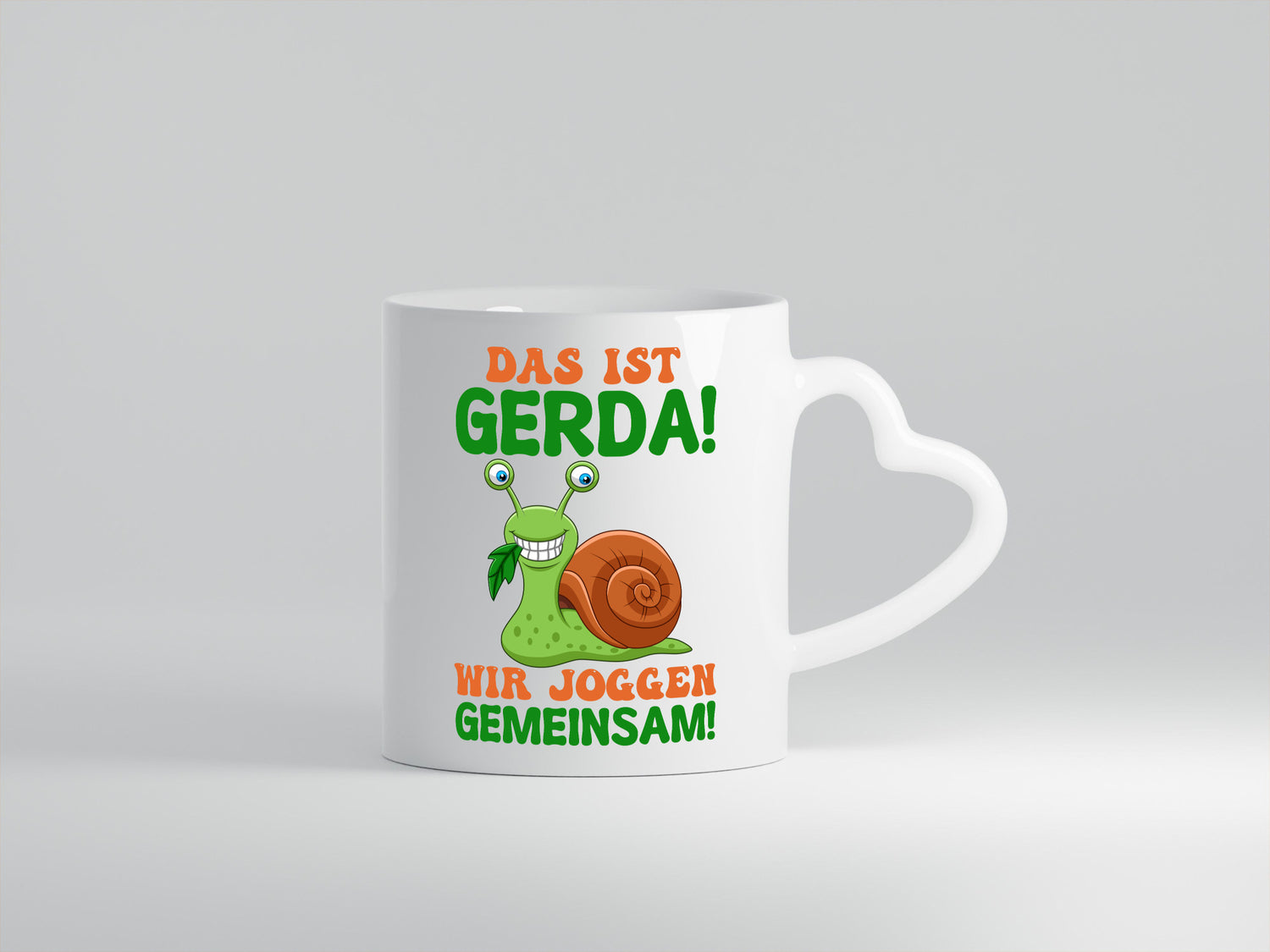 Wir Joggen gemeinsam | Sport Schnecke Humor Geschenkidee Tasse