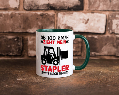 Stapler zieht nach Rechts | Staplerfahrer Arbeit Geschenkidee Kollegen Büro