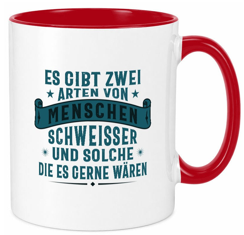 Zwei Arten Menschen | Schweisser Sterne Geschenk Humor Geschenkidee lustiger Tasse