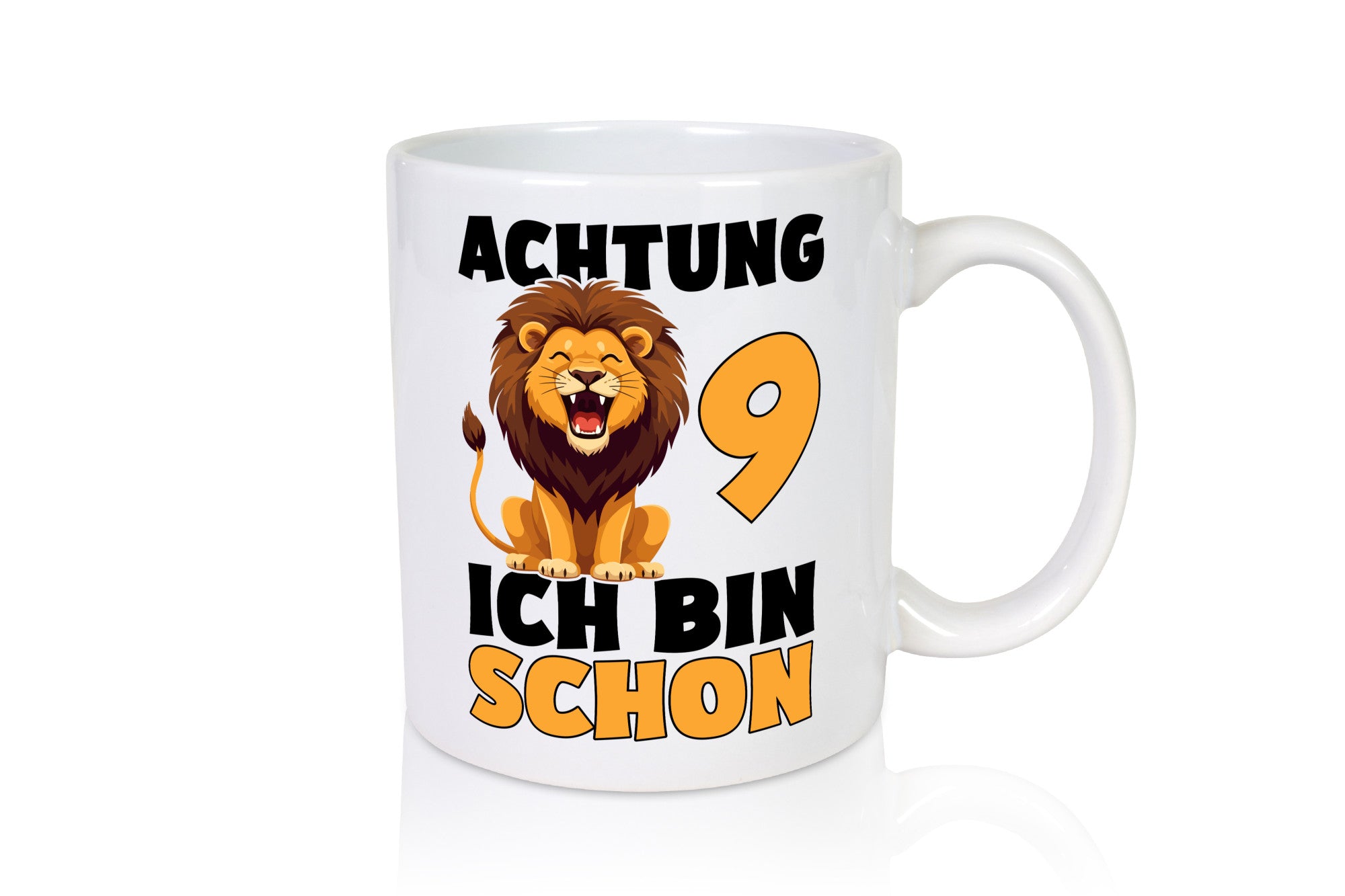 9. Geburtstag | 9 Jahre Löwe lustig Geschenkidee Geschenk Tasse
