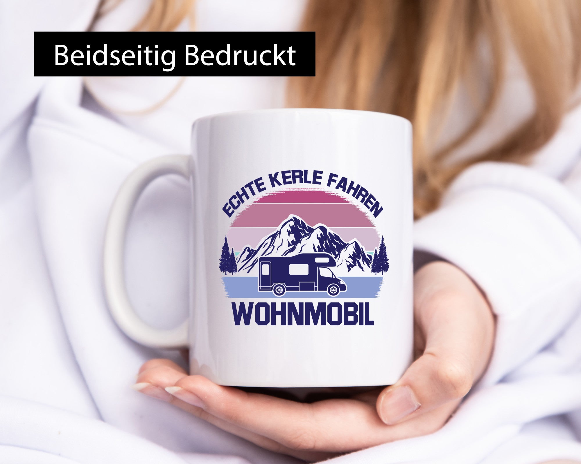 Echte Kerle fahren Wohnmobil | Berglandschaft lustiger Spruch Geschenk Humor