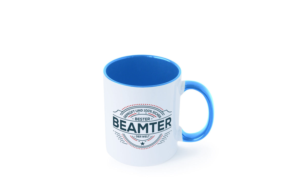 Geprüft und sicher: Beamter | Verbeamtung Dienst Humor Geschenkidee Tasse