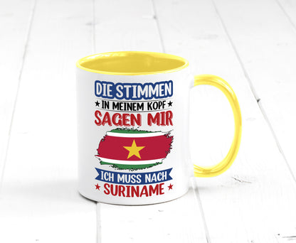 Suriname | Urlaub Stimmen in meinem Kopf Traumland v2 Geschenk Humor