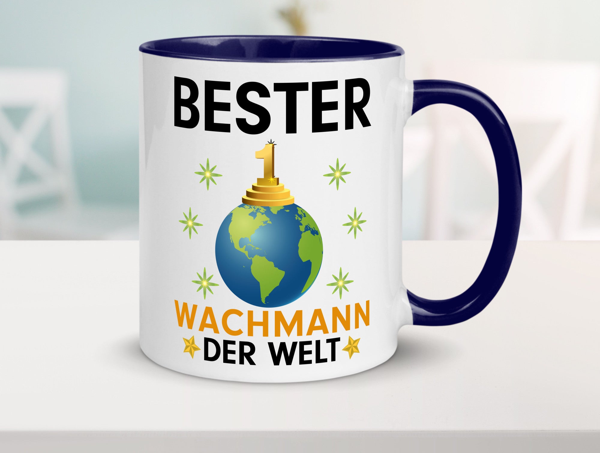 Welt Bester Wachmann | Wachpersonal Nachtwächter Humor Geschenkidee Tasse