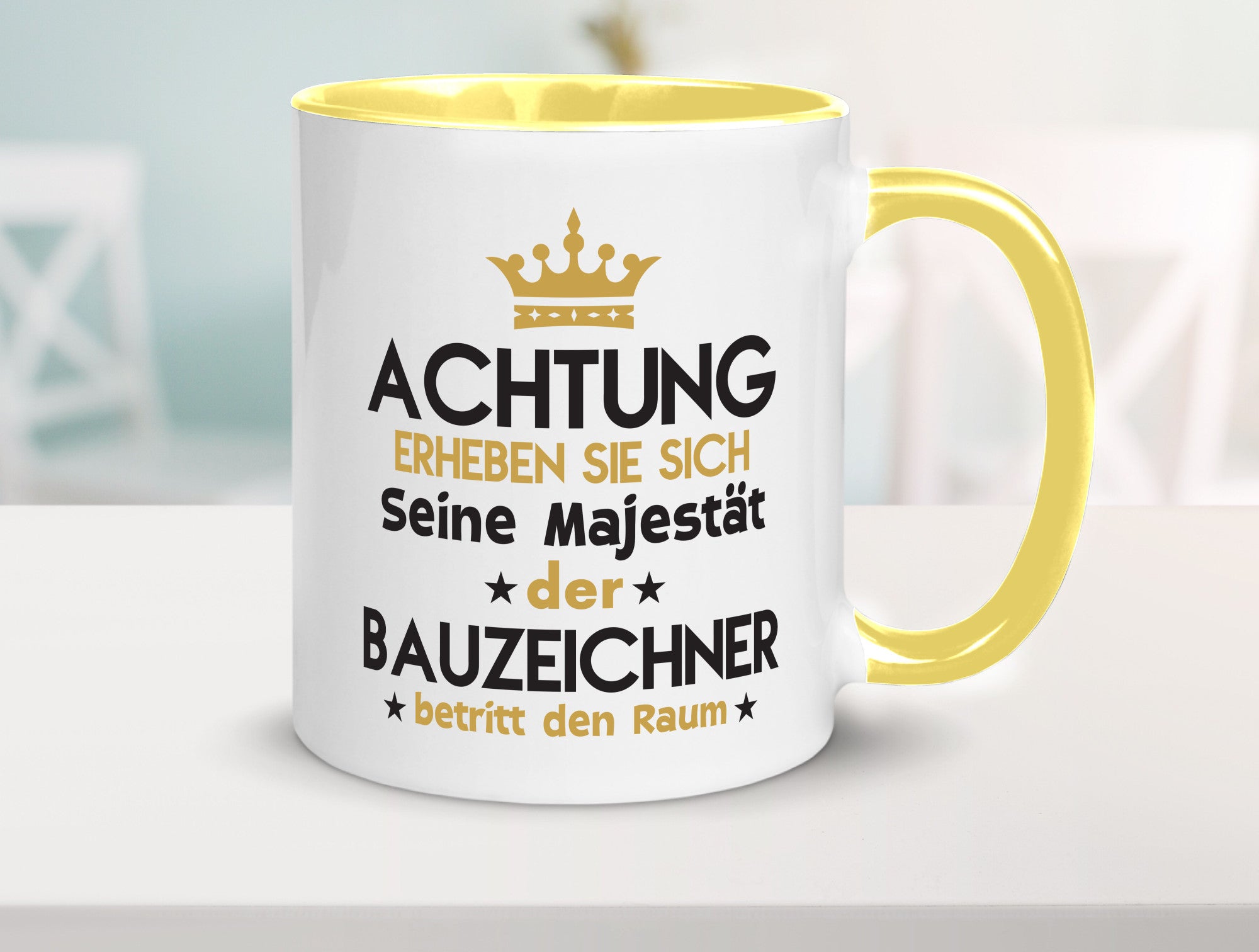 Seine Majestät Bauzeichner | Zeichner lustig Humor Geschenkidee Geschenk Tasse