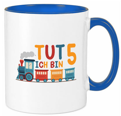 5. Geburtstag | 5 Jahre Eisenbahn Zug junge lustiger Spruch Geschenk Tasse
