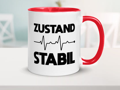 Zustand Stabil | Herzschlag Heartbeat lustiger Spruch Geschenk Humor