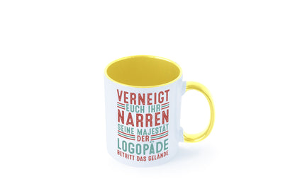 Verneigt euch: Logopäde | Sprachtherapie Geschenkidee Humor Tasse