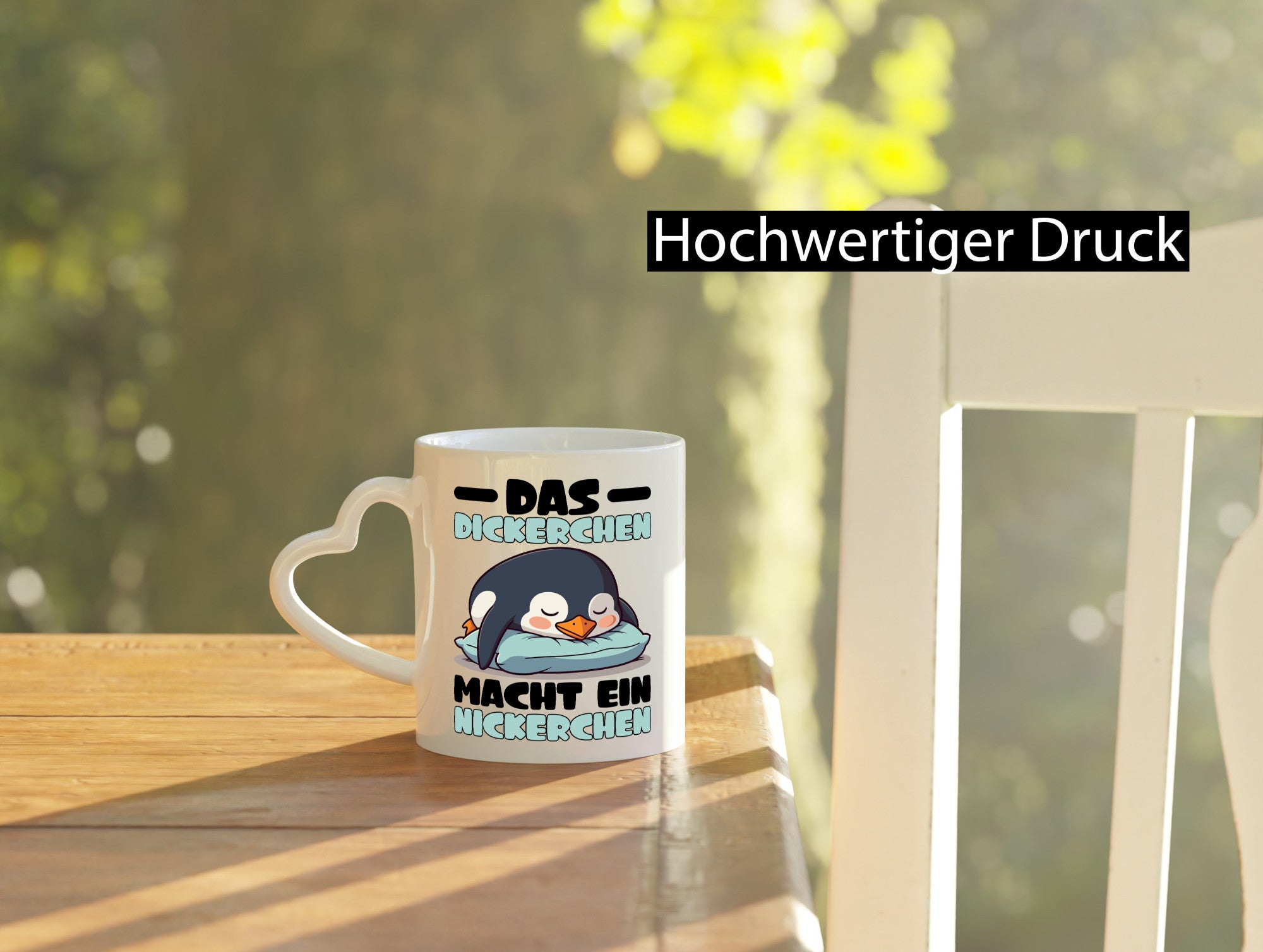 Der Dicke macht ein Nickerchen | Pinguin schläft v2 lustig Humor