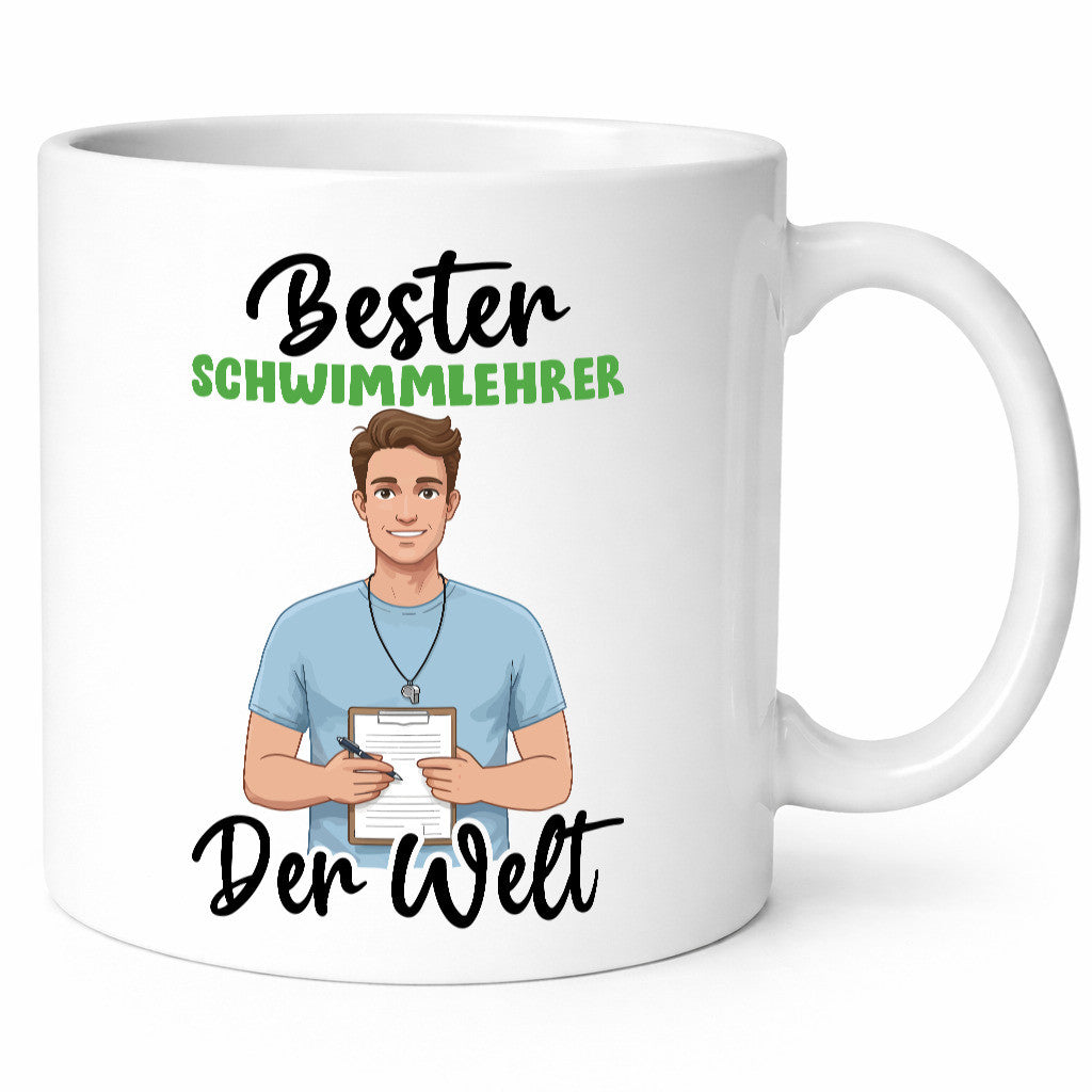 Bester Schwimmlehrer | Lehrer schwimmen Geschenkidee Humor Tasse