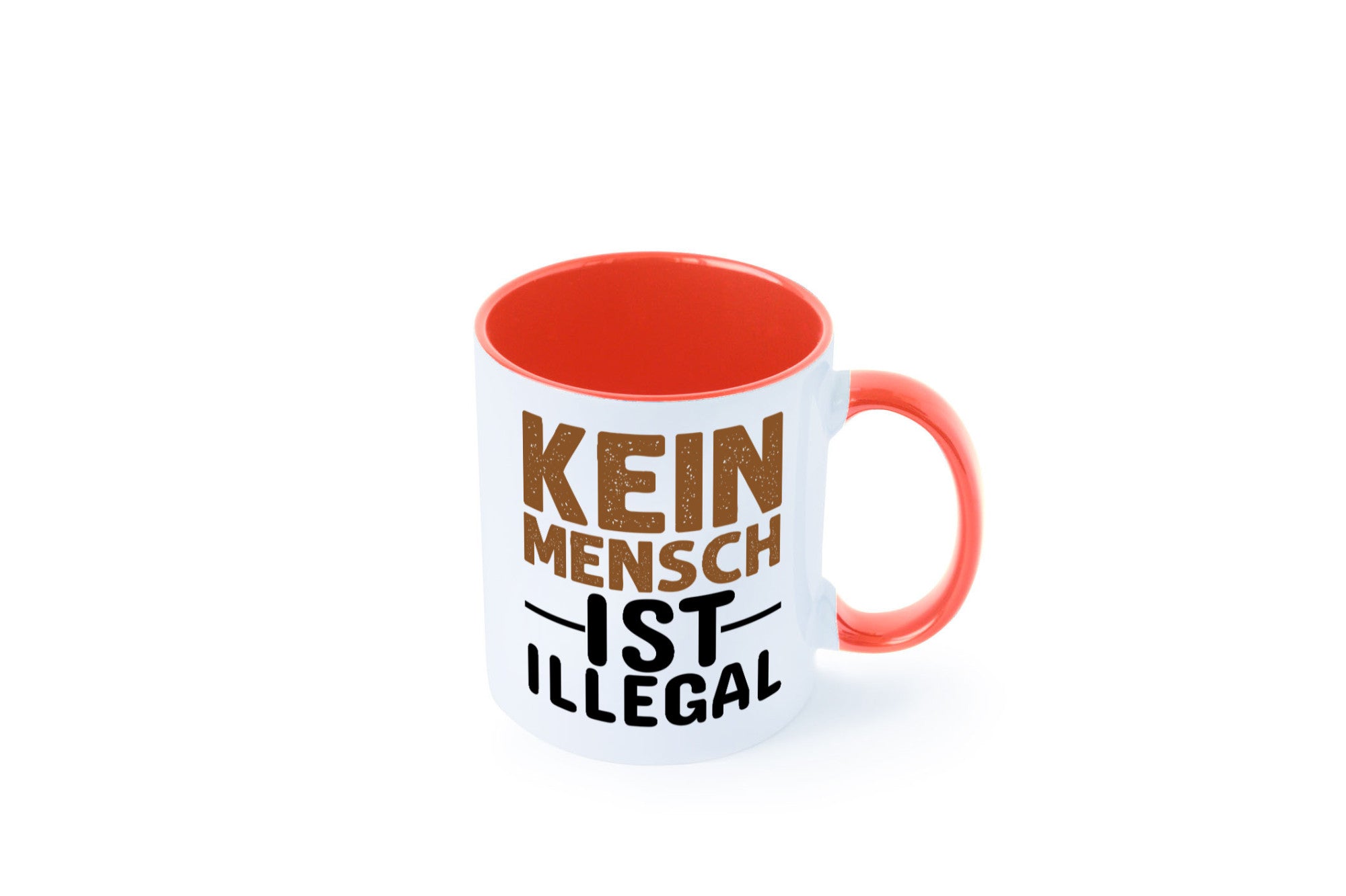 Kein Mensch ist illegal | Spruch Gleichberechtigung Humor Geschenkidee Tasse
