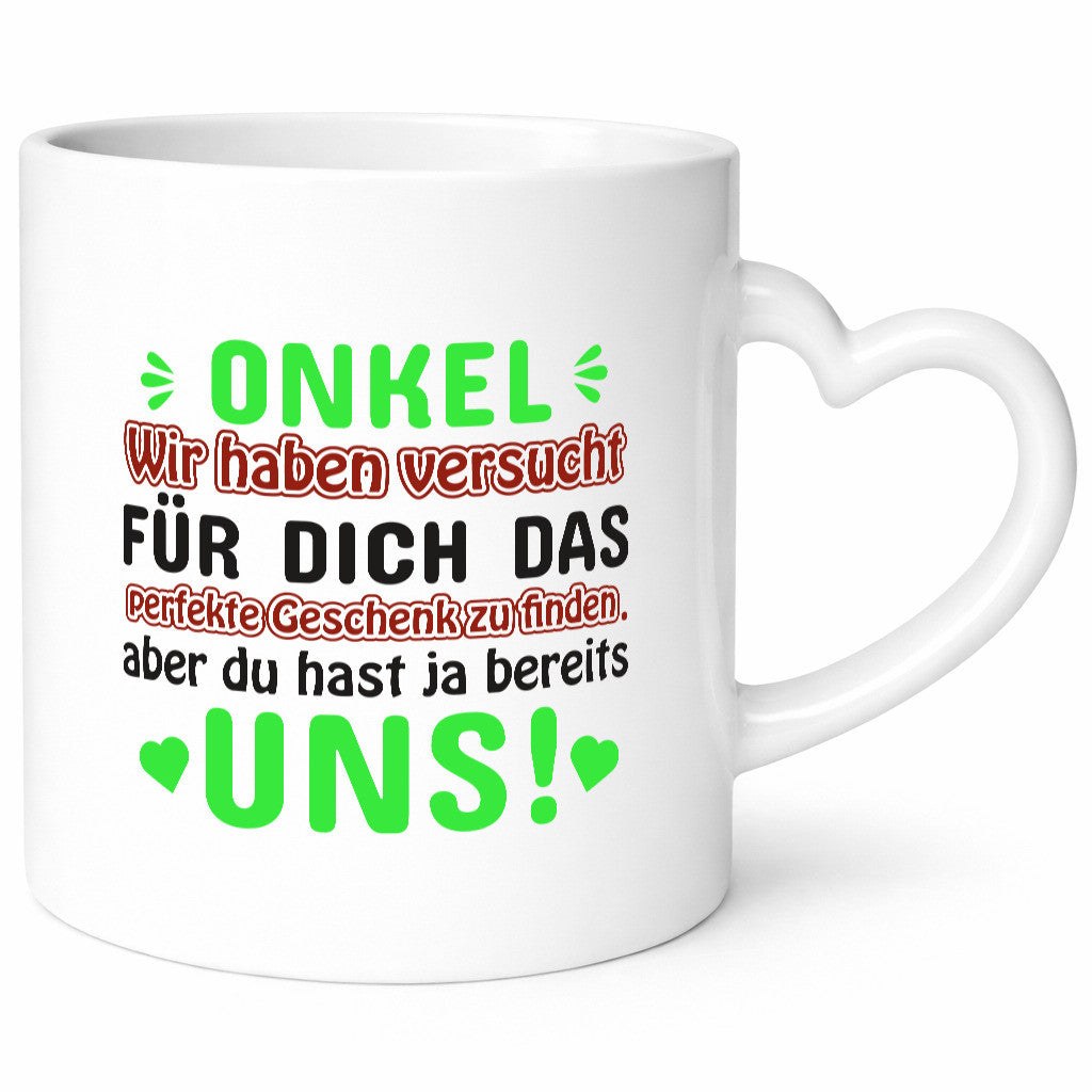 Onkel Tasse | lustiger Spruch Neffen und Nichten Humor Geschenkidee