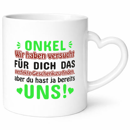 Onkel Tasse | lustiger Spruch Neffen und Nichten Humor Geschenkidee
