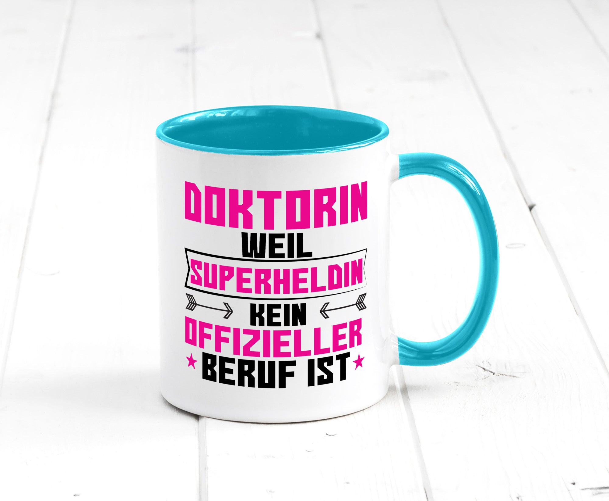 Superheldin Doktorin | Doktorand Doktortitel Geschenkidee Humor Tasse