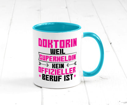Superheldin Doktorin | Doktorand Doktortitel Geschenkidee Humor Tasse