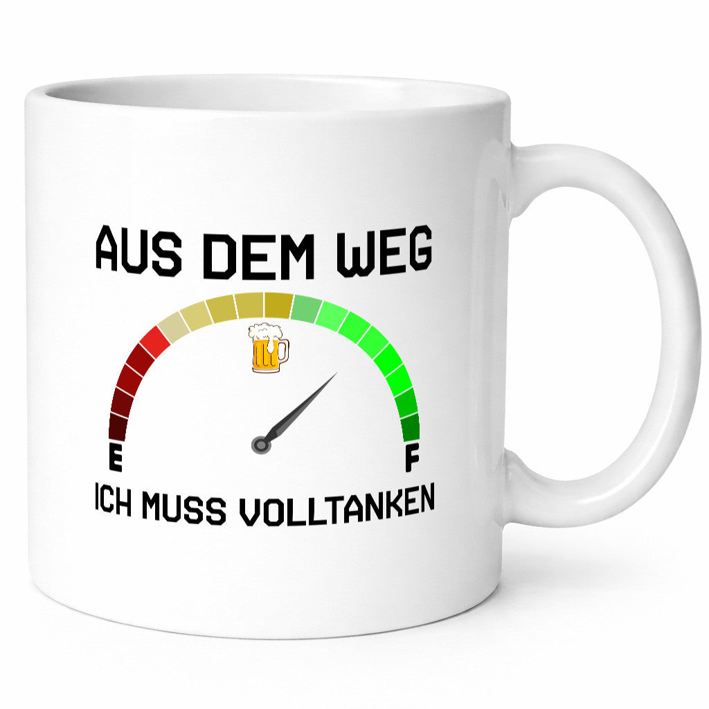 Aus dem Weg | Volltanken Bier Biertrinker Tacho lustig Humor Geschenkidee