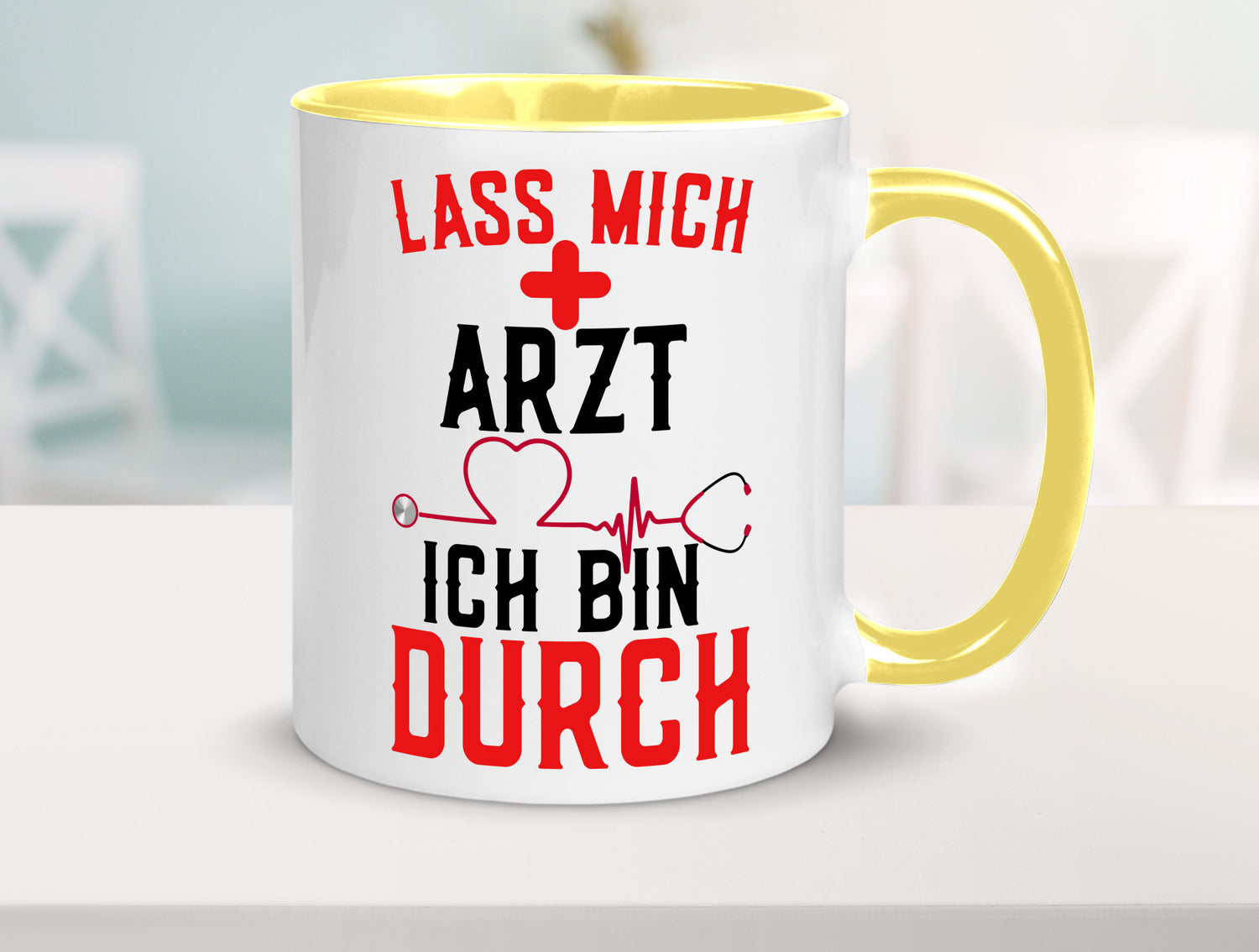 Arzt | Lass mich durch Herz Doktor Krankenhaus Puls Humor Geschenkidee Tasse
