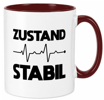Zustand Stabil | Herzschlag Heartbeat lustiger Spruch Geschenk Humor