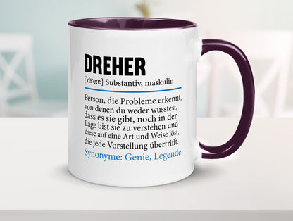 Dreher Humor | Fräser Zerspannungsmechaniker Geschenkidee Tasse
