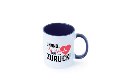 Bin zurück | Herzschlag Reanimation Puls Arzt Klinik Geschenk Humor