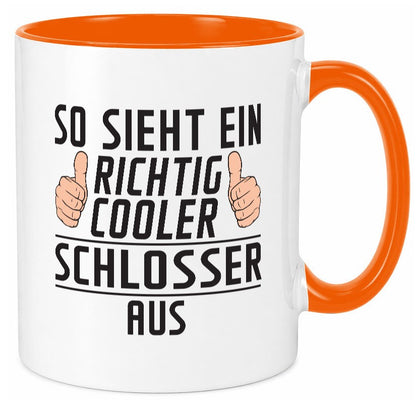 Richtig Cooler Schlosser | Beruf Schlosserei Geschenk Arbeit Kollegen Büro Tasse