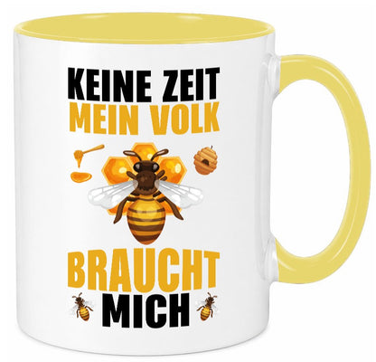 Mein Volk braucht mich Bienen lustiger Spruch Geschenk Humor Geschenkidee Tasse