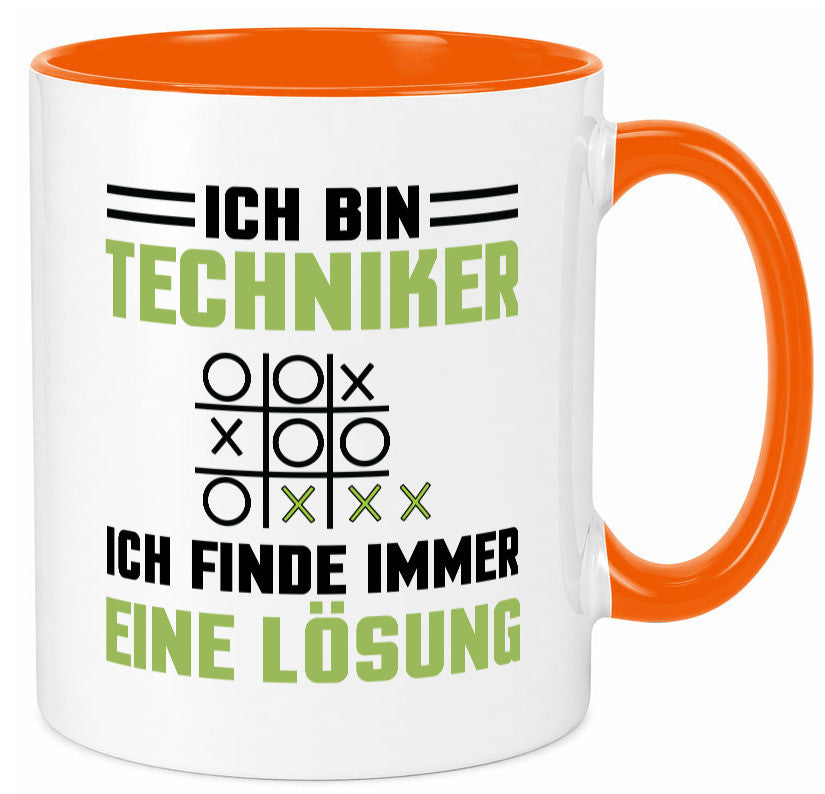 Ich bin Techniker finde immer eine Lösung | lustiger Spruch Geschenk Humor
