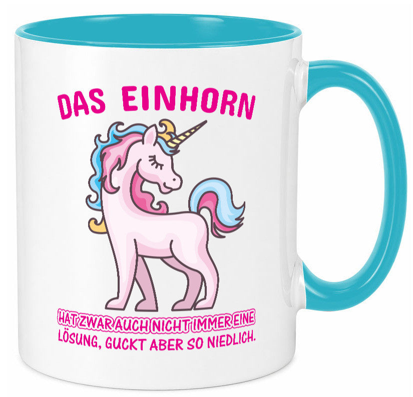 Niedliches Einhorn | lustige Tasse Frauen Mädchen lustiger Spruch Geschenk