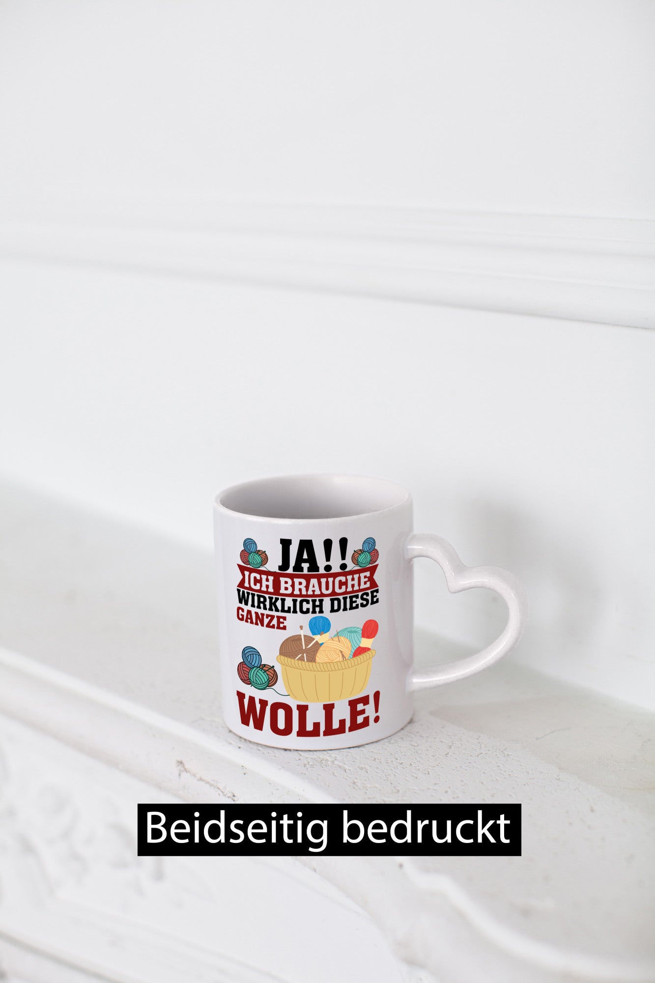 Ja! Ich brauche Wolle | häkeln Häkelzubehör Geschenk Humor Geschenkidee