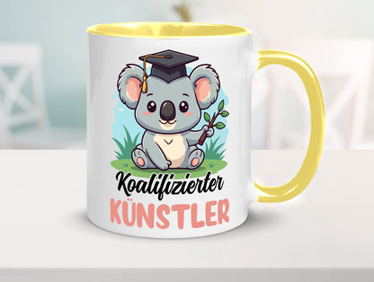 Koalifizierter Künstler | Kunst Humor Geschenkidee Tasse
