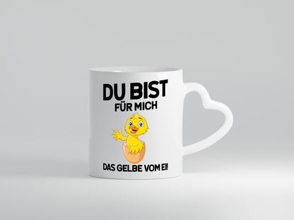 Das Gelbe vom Ei | süßes Küken Eierschale am Kopf Comic v2 lustiger Spruch