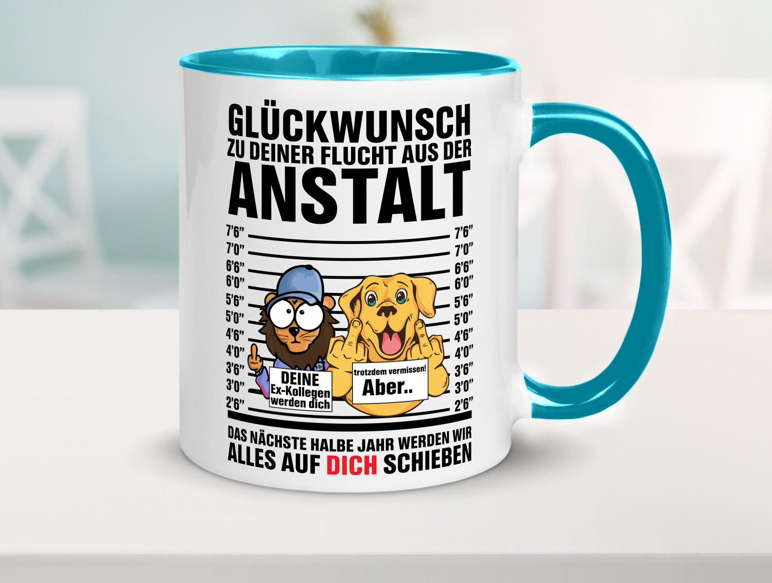 Glückwunsch zu deiner Flucht | Abschiedgeschenk v3 Geschenk Humor Geschenkidee