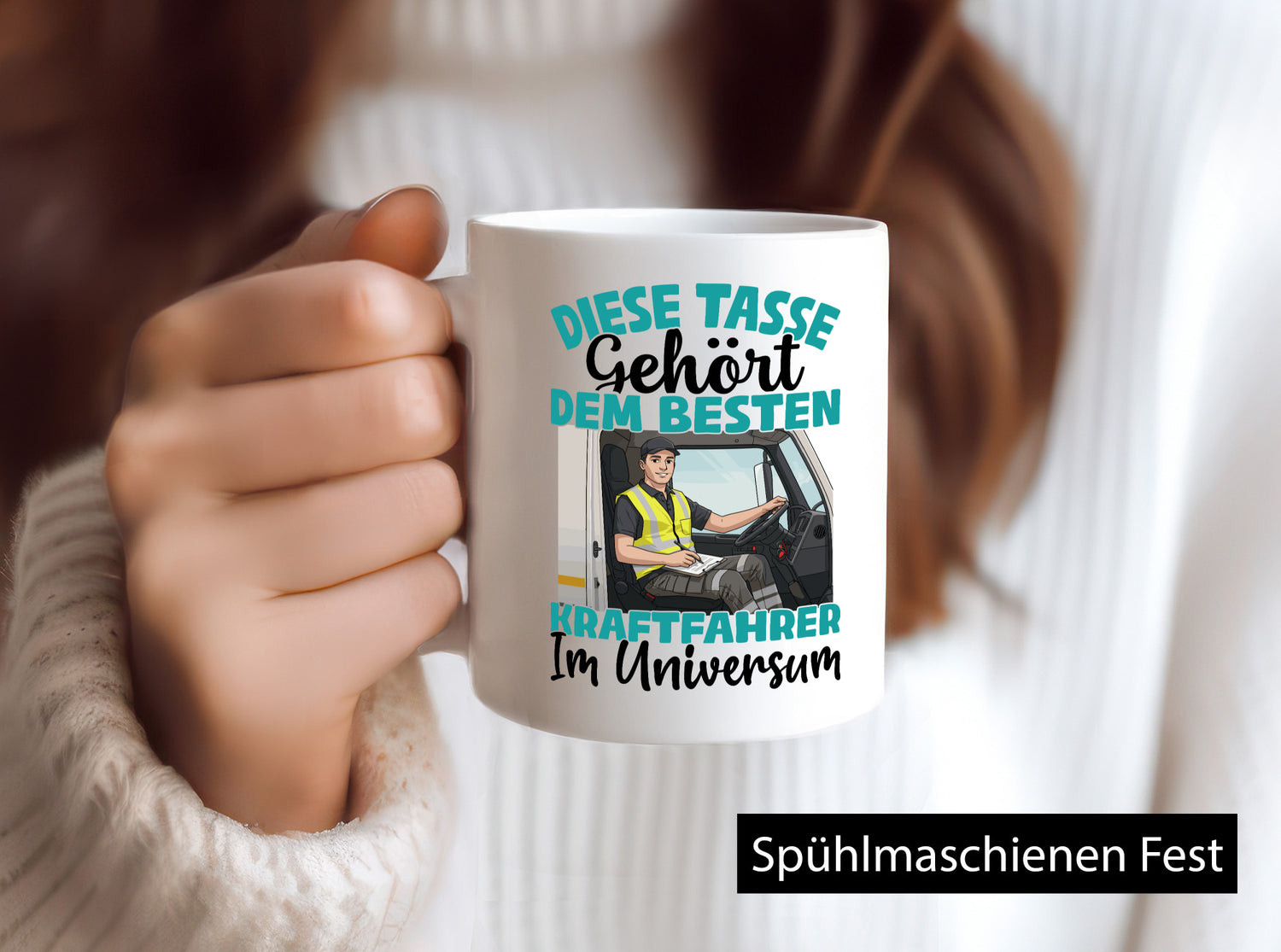 Im Universum: Kraftfahrer | Lastwagen LKW Fahrer lustig Humor Geschenkidee