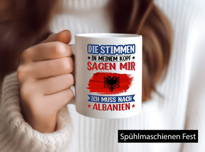 Albanien | Urlaub Stimmen in meinem Kopf Traumland lustig Humor Geschenkidee