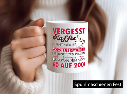 Schwiegermutter Geschenk Familie Geschenkidee lustiger Spruch Tasse