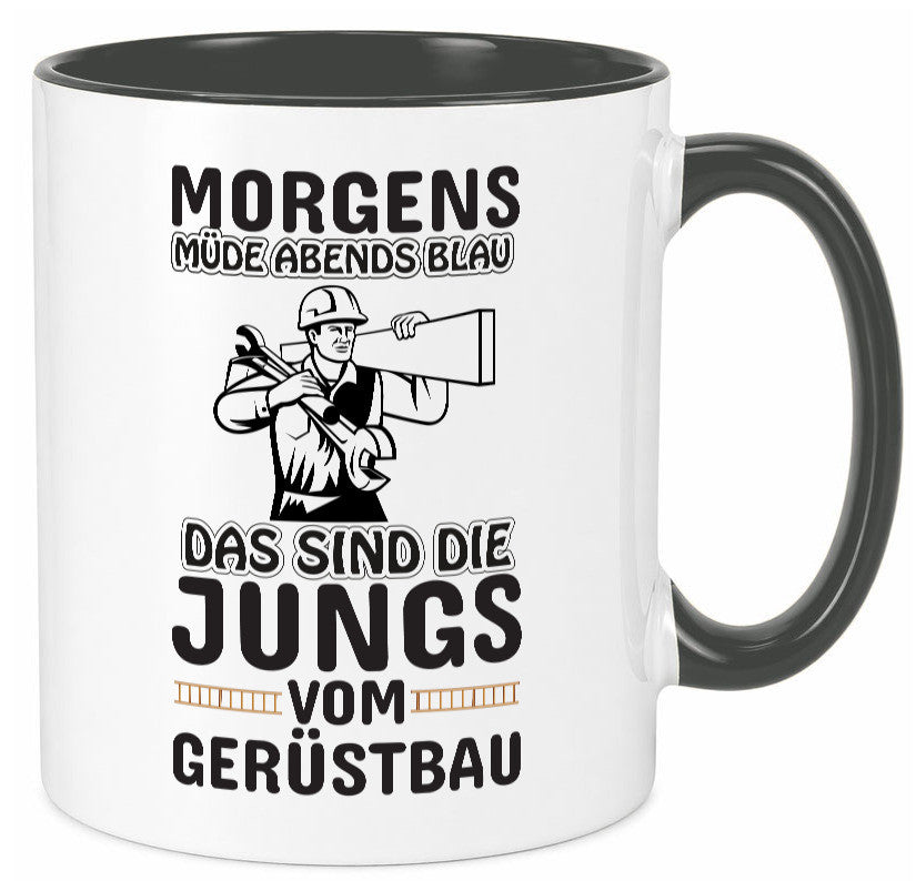 Jungs vom Gerüstbau | Gerüstbauer Tasse Baustelle Geschenk Humor Geschenkidee