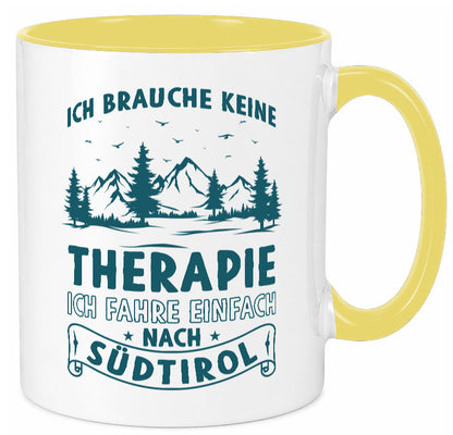 Keine Therapie, ich muss nach Südtirol | Berge Wald Geschenkidee Humor Tasse