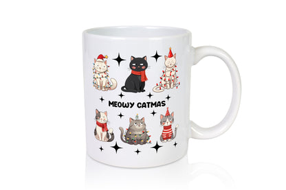 Meow Catmas | Süße Weihnachtskatzen Christmas Humor Tierliebhaber Geschenkidee