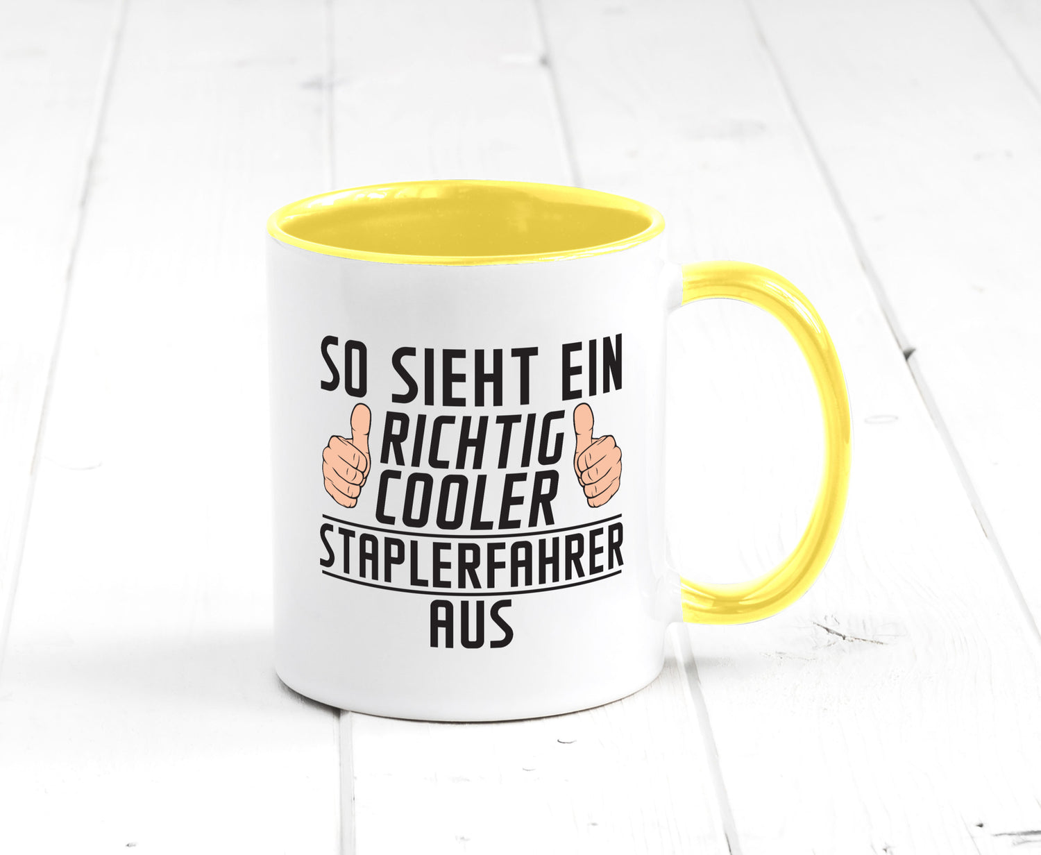 Richtig Cooler Staplerfahrer | Gabelstapler Fahrer Humor Geschenkidee Tasse